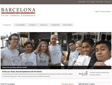 Tablet Screenshot of barcelonasae.goabroad.net