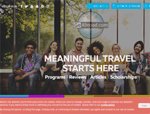 Tablet Screenshot of goabroad.com
