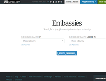 Tablet Screenshot of embassy.goabroad.com